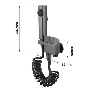 baokemo Brass Bathroom Bidet Sprayer Set Sanitary flusher Toilet Portable Bidet Shower Set