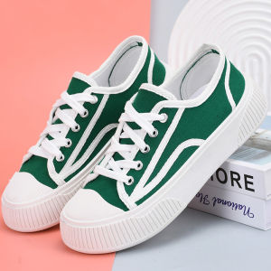 Free Shipping New Thick-Soled Canvas Shoes WomenS Spring And Autumn Casual And Fashionable Sneakers Comfortable And Versatile Suitable For Students