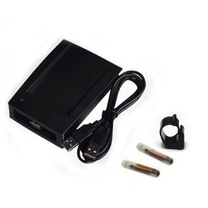 EM4305 FDX-B Writer 125-134.2KHZ ISO11784/85 Animal Tag Writer Animal Chip Coding Machine+2 TAGs