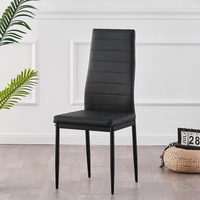 JIAJU Dining Chair Household Modern Leather Backrest Chair Modern Design Indoor Outdoor Durable Chair Makeup Stool High Back Chair Kerusi makan餐椅
