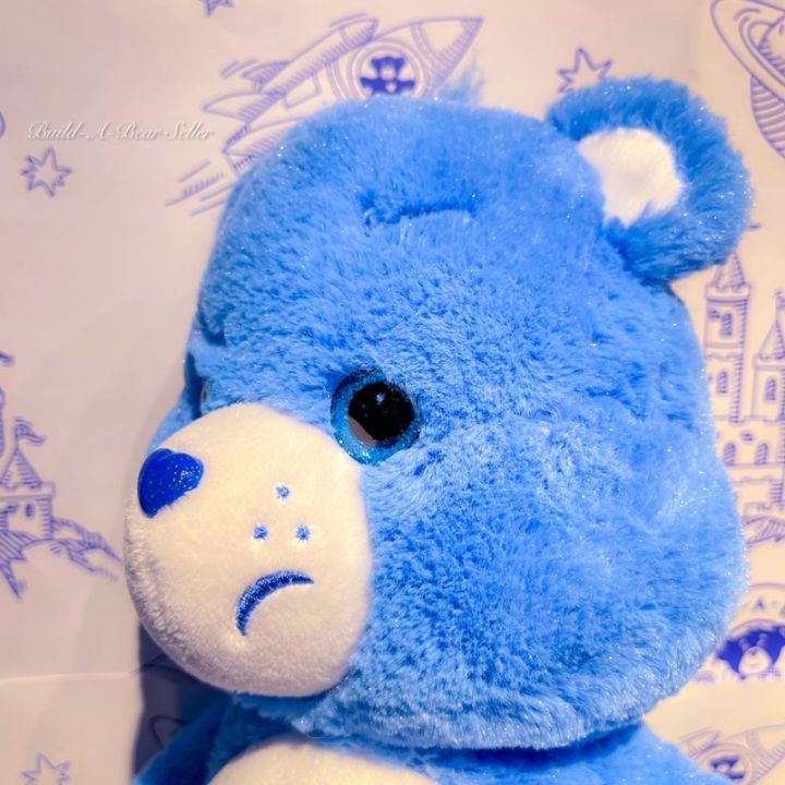ตุ๊กตาแคร์แบร์ 🌈 Care Bear หน้าบึ้ง Grumpy Bear 13 นิ้ว ตาแก้ว 🥹 🇺🇸 ️ ...