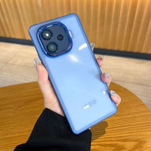 เคส IQOO Z9 5G เคส IQOO Z9 Turbo เคส IQOO Z9X 5G เทอร์โบกันกระแทกแบบใสเคสโปร่งใสพร้อมเคสโทรศัพท์อุปกรณ์ป้องกันเลนส์กระเป๋าใส่กล้อง