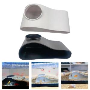 Easy Cleaning Fish Tanks Single Entrance Cave Tunnel Habitat Enhances Aquascaping Aesthetic For Small Aquariums Pet Decors