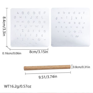3pcs/Set Craft Leather Stamping Board Letter Number Engraved Emboss Pattern Hand-knocked Stamper Mold