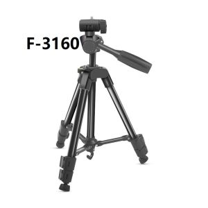 GOODLIGHT-lus F-3160T Universal Portable Light Aluminum Alloy Camera Tripod Extendable Video Tripod