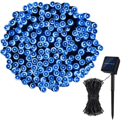 SORROWFULZD 22M/200LED Solar Garden Light Waterproof 8 Lighting Modes Solar LED Light String Twinkle Fairy Lights Multicolor Solar String Light Christmas Decoration