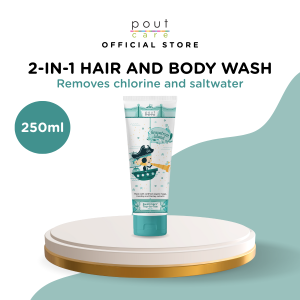 pout Care Grapefruit Island Swimmers’ Top-to-Toe 250ml I Gentle Chlorine Removal Hair & Body Wash