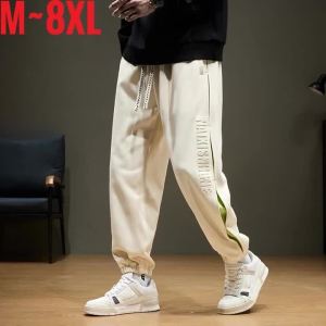 Large Size Mens Sweatpant Loose Fit Baggy Jogger Pants Male Spring Summer Elastic Sport Casual Fashion Trouser Big Large Plus2026