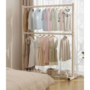 GANTUNGAN BAJU 120x180x40 ANTI KARAT KOKOH TEMPAT PAKAIAN GANTUNG KAMAR RAK PAKAIAN GAWANG JEMURAN MINIMALIS RAK 2 SUSUN BERDIRI ESTETIK RAK PAKIAN ALASKA RAK GANTUNG JAS JAKET TOPI TAS SEPATU BERDIRI WALK IN CLOSET RUMAHAN SHENAR