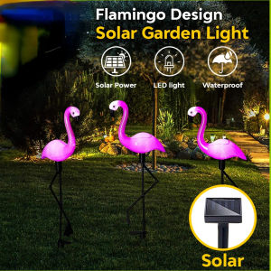 Flamingo waterproof solar garden lamp outdoor garden decoration lawn lamp