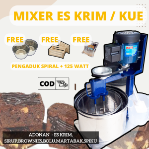 Stand Mixer Bolu mixer adonan kue dan roti Mikser Kue Murah 1 Set Mesin + Bowl Stainless Steel