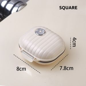 Portable Pill Organizer Pocket Size Medicine Container Travel Mini Pill Holder Multiple Compartments Tablet Box