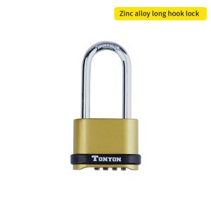 TONYON Waterproof Four-Digit Number Combination Padlock Lock for Garage Closet Door