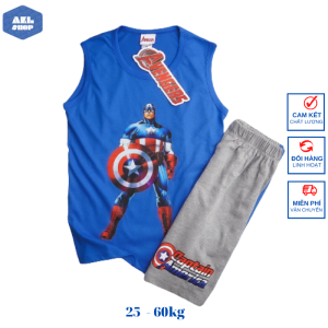 Bộ ba lỗ thể thao bé trai size đại 25kg đến 60kg bộ thun sát nách cho bé 5 đến 18 tuổi chất liệu cotton hàng xuất dư
