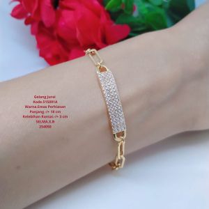 Gelang Jurai Simpel Perhiasan Aksesoris Lapis Emas Terlaris Tidak Mudah Luntur G18-7B