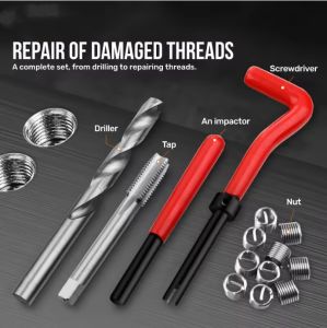 Thread Repair Kit M6/M8 Metric Thread Repair Kit For Restoring Damaged Threads Coil Drill Tool