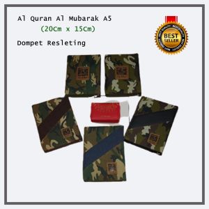 Mushaf Alquran Al Mubarak A5 (15x21) Army Elegan