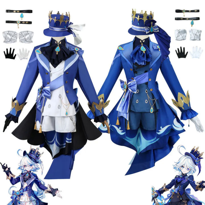 Fontaine Furina Focalors Cosplay Costume Genshin Furina Costume Impact