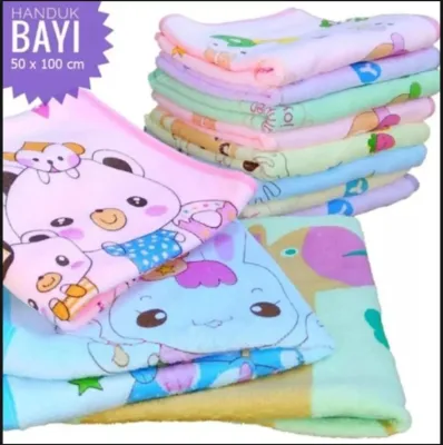 Handuk Bayi Karakter Halus Dan Lembut size 100 x 50 cm