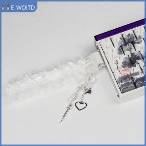 【E-WOITD】 สายรัดคีย์บอร์ดลายลูกไม้กลไกสำหรับตกแต่งคีย์บอร์ดแบบปรับแต่งได้อเนกประสงค์