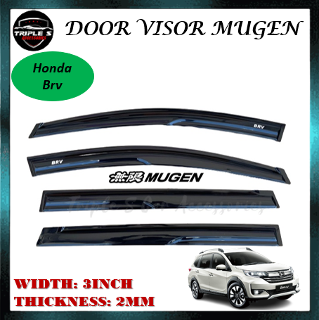 Honda BRV Door Visor Mugen Style Air Press Sun Visor Protection 4 Pintu ...