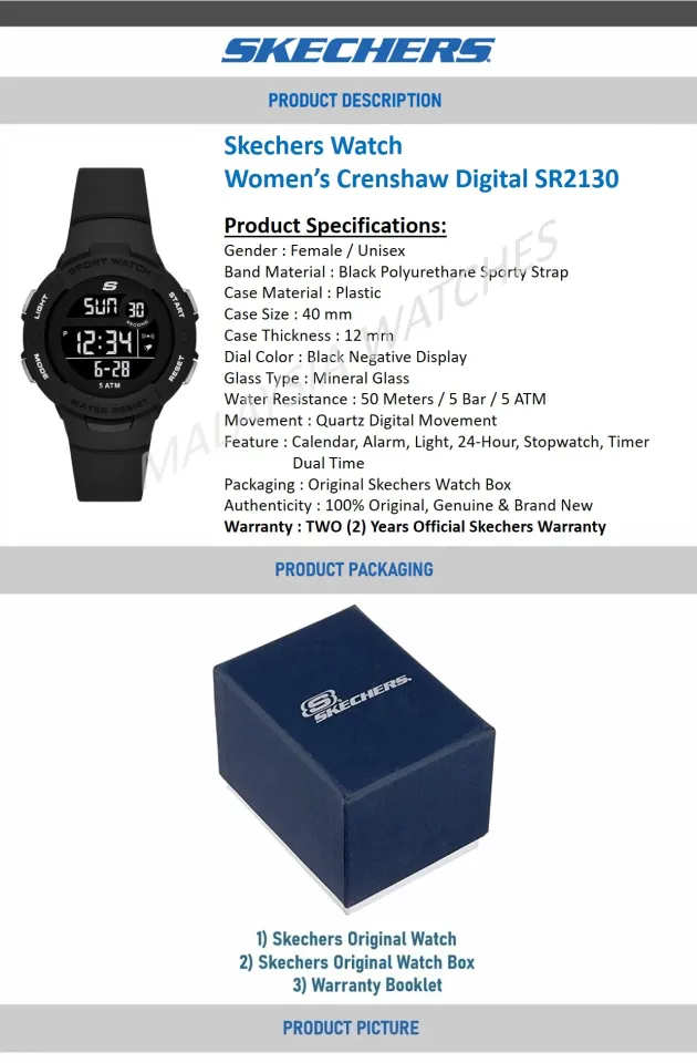 Skechers watch instructions sale