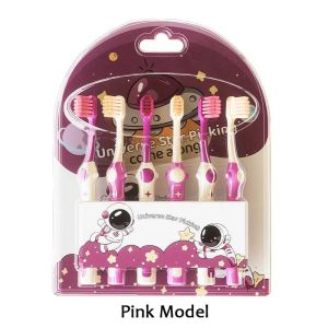 Childrens Toothbrush 6-pack Soft Hairbrush Space Theme New Set for Childrens and Teeth Protection