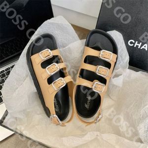 Boss Go Flat Slipper For Women Summer Lovely Round Toe With Adjustable Strap (+1 up size)