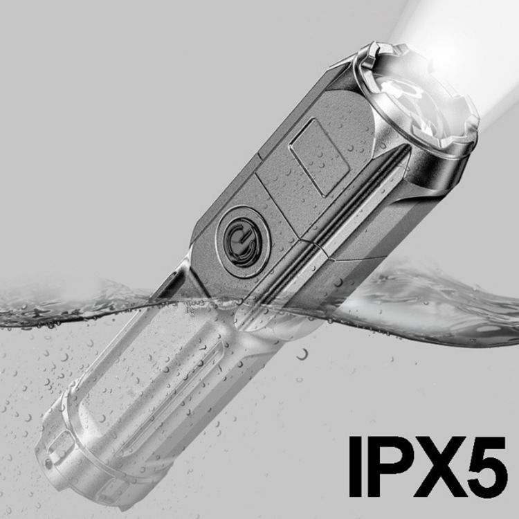 Polocat Power Led Usb Rechargeable Torch Portable Zoom And Telescopic Uv Flashlight 3 Modes Use High Strength ABS_voghion.com