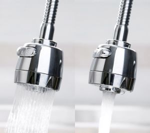 Đầu vòi rửa chén bát tăng áp điều hướng xoay 360 độ đầu bằng nhựa ống bằng inox 304 PAHADA có 2 chế độ nước tiện lợi