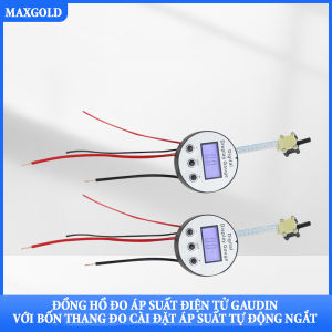 Đồng hồ đo áp suất điện tử Gaudin với màn hình kỹ thuật số 4 thang đo cài đặt chức năng tự động ngắt khi đủ áp suất