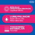 Durex Pleasuremax Ribbed & Dotted Condoms | Pack of 3 For Men | Large 56mm. 