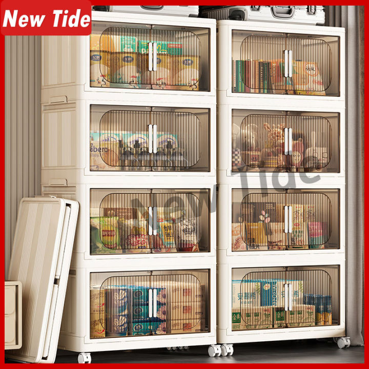 FreeInstallation Foldable Storage Durabox Transparent Plastic