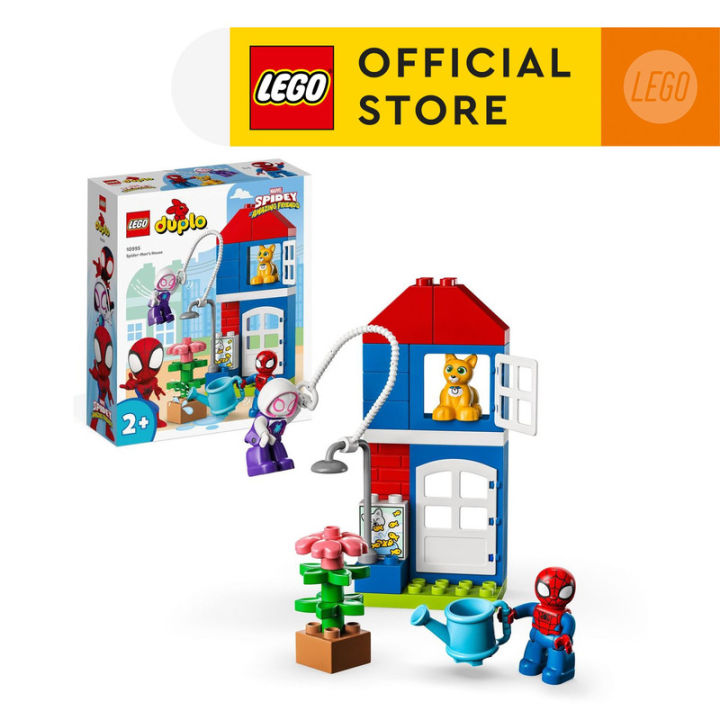 LEGO DUPLO Marvel 10995 Spider-Man’s House Building Toy Set (25 Pieces)  Super Heroes Toys (2 Tahun+)