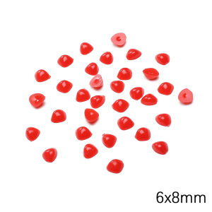 ดวงตาเซฟตี้พลาสติกสีดำอะคริลิกสีสันลูกปัดจมูกสัตว์สามเหลี่ยมสำหรับตุ๊กตาหมีแพนด้างานฝีมือแบบทำมือของเล่นสำหรับเด็กอุปกรณ์เสริมจมูก50-300ชิ้น