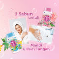 Marina Brightening Body Wash Glow & Soften pink [95 ml] / Sabun Cair Marina. 