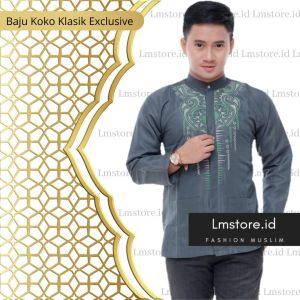 Kemeja Koko Baju Koko Dewasa Baju koko Lengan Panjang Terbaru 2021 Koko Motif Bordir