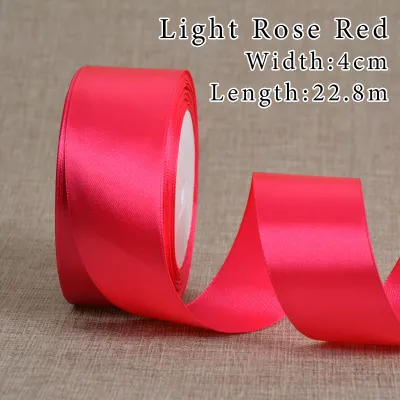 4cm (25 yards/roll) Satin Ribbon Roll Gift Packaging Ribbon Flower Making DIY Gift Ribbon