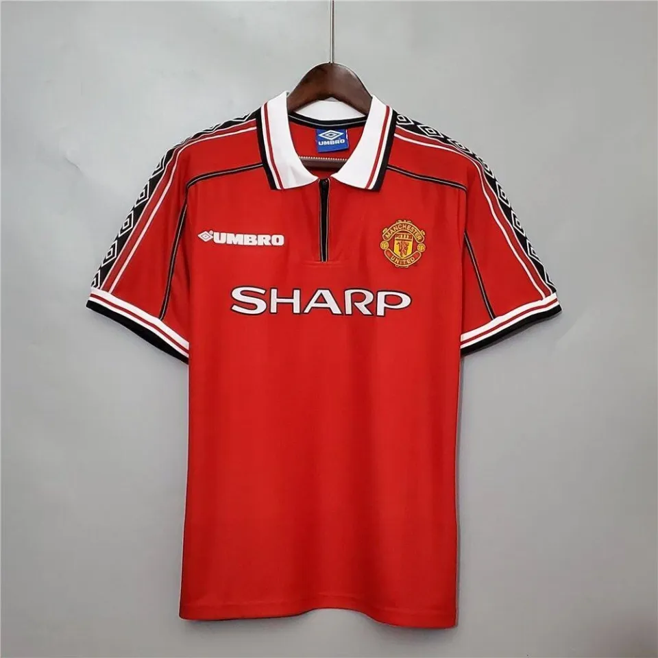 313》98/99 Manchester United home retro jersey No. 7 Beckham No