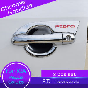 For KIA stonic 4pcs Car Door Handle Bowl cover 2020 2021 2022 2023 ABS Chrome Cover Cup Cavity Trim