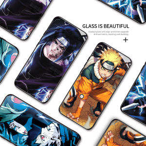 Phone Case Casing For Realme C21Y C21 Realme C25S C25 Case For Boys Girls Luxury Anime Naruto Series Sasuke Kakashi Shockproof Casing Soft Edge Tempered Glass Case Cover