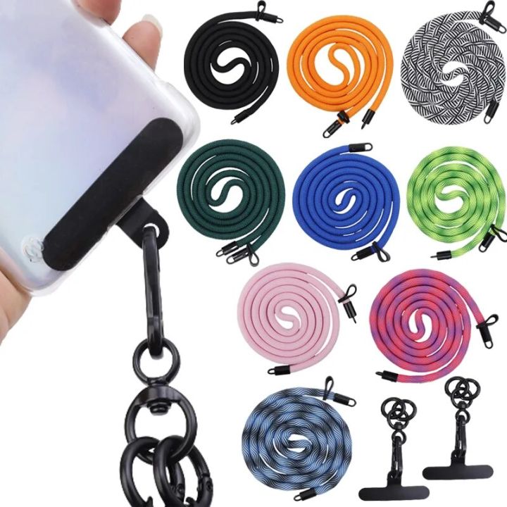 120cm Adjustable Mobile Phone Lanyard Universal Detachable Crossbody