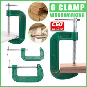 CEO 🇲🇾 Heavy Duty G Clamp Metal Carpenter Handyman Vise Grip Woodworking Woodwork Clamping Tool Pengapit G Kerja Kayu