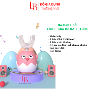 [Xả Hàng 25-29/12] Bàn chải đánh răng chữ U bản Plus - Bàn chải điện có nhạc đèn Led kháng khuẩn công nghệ từ Đức Gia Dụng Thế Hệ Mới