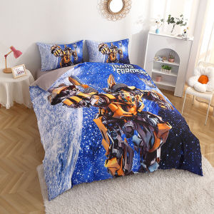 Optimus Prime Children Boy Three Or Four Piece Suit Anime Bumblebee Transformers Kit Cartoon Student Bedding
