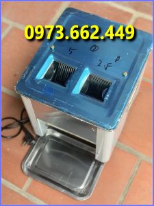 Máy thái thịt 2 cửa Máy cắt thái thịt tươi sống cỡ dao 2mm 35mm 5mm