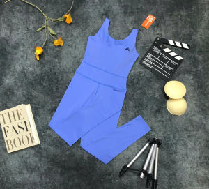 Set đồ tập gym yoga thể thao nữ bộ jumsuit liền thân đan dây chéo lưng kèm mút  Bin Sports BD160