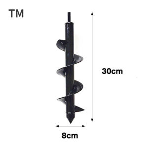 TM  Power Drill Head for Digging Holes in Garden Farm Plants Agricultural Farm Work Ground Drill Steel Auger Drill Head