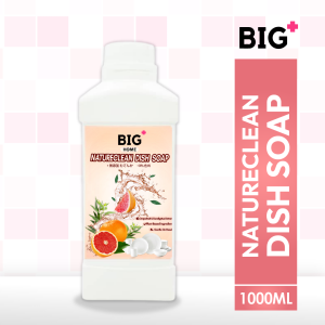 BIG+ Natureclean Dish Soap (1000ml) Premium Dishwashing Liquid Natural Ingredients Biodegradable Non-Toxic Strong Degrease Power Gentle Formula