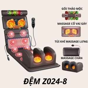 Đệm massage toàn thân nệm massage túi khí ngọc bích xoa bóp giảm đau mỏi phục hồi sức khỏe tăng cường tuổi thọ